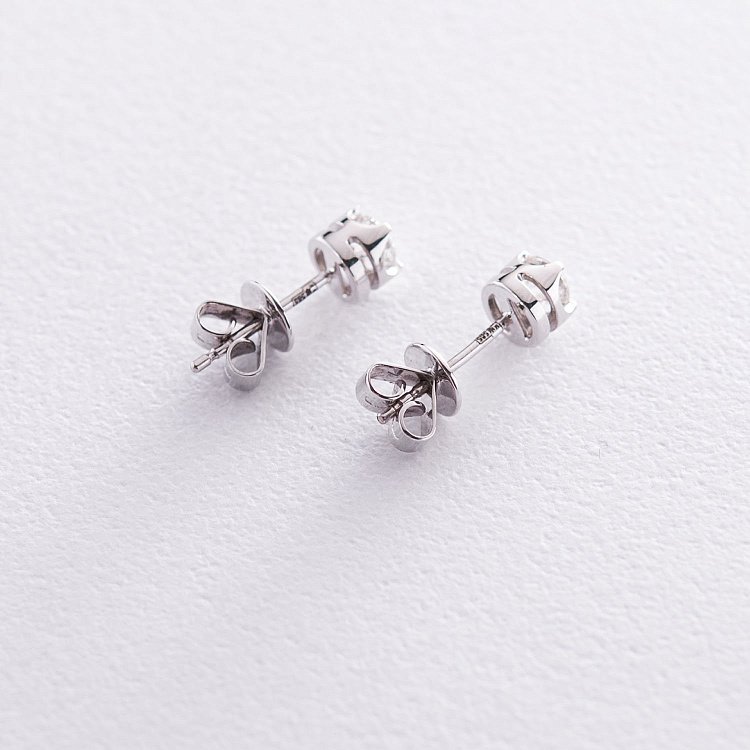 Золотые серьги-пусеты (бриллиант) с172ar от ювелирного магазина Оникс - 2