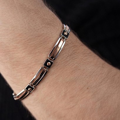 Чоловічий золотий браслет б05052 №4