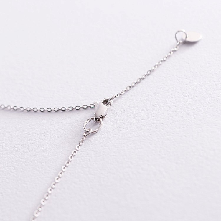 Кольє "Монетки" в білому золоті 860252В від ювелірного магазину Онікс - 4