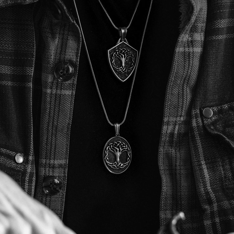 Серебряный кулон "Скандинавское древо жизни" 133191 от ювелирного магазина Оникс - 3