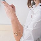 Золотой браслет из белого и желтого золота б01550 от ювелирного магазина Оникс - 5