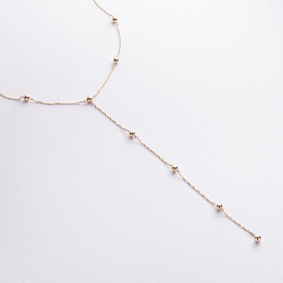 Кольє 2 в 1 "Кульки" у жовтому золоті кол02518