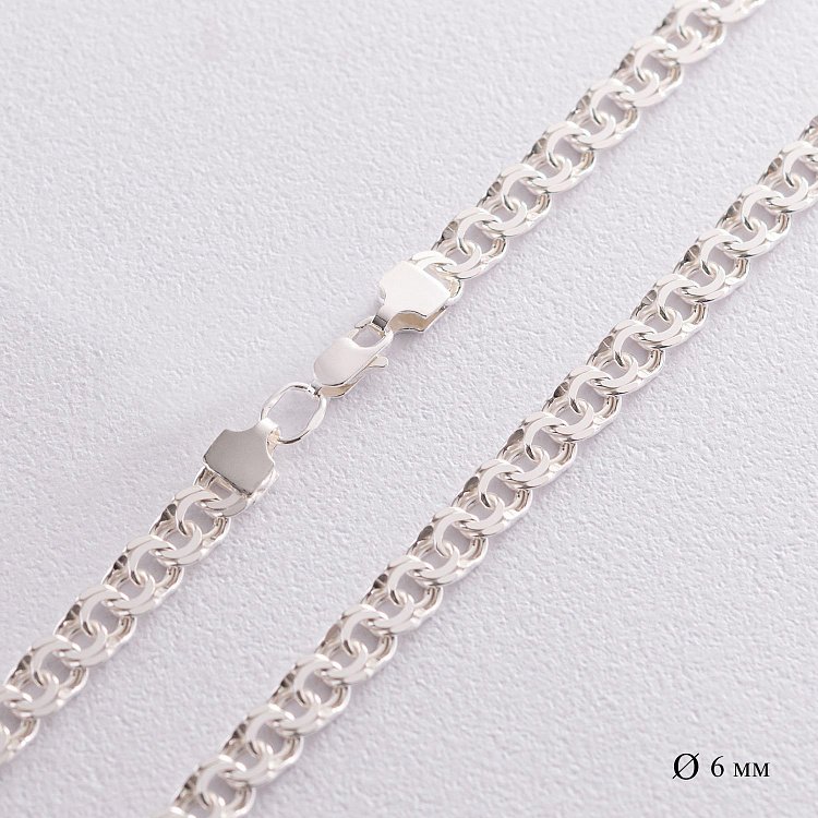 ﻿Срібний ланцюжок (плетіння Гарібальді) б011743 від ювелірного магазину Онікс