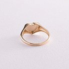 Кольцо "Сердечко" в желтом золоте (возможна гравировка) к07136 от ювелирного магазина Оникс - 14