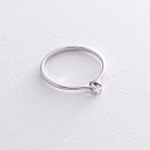 Помолвочное кольцо в белом золоте (бриллиант) кб0274 от ювелирного магазина Оникс