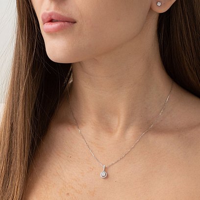 Золотой кулон с бриллиантами пб0208ri №2