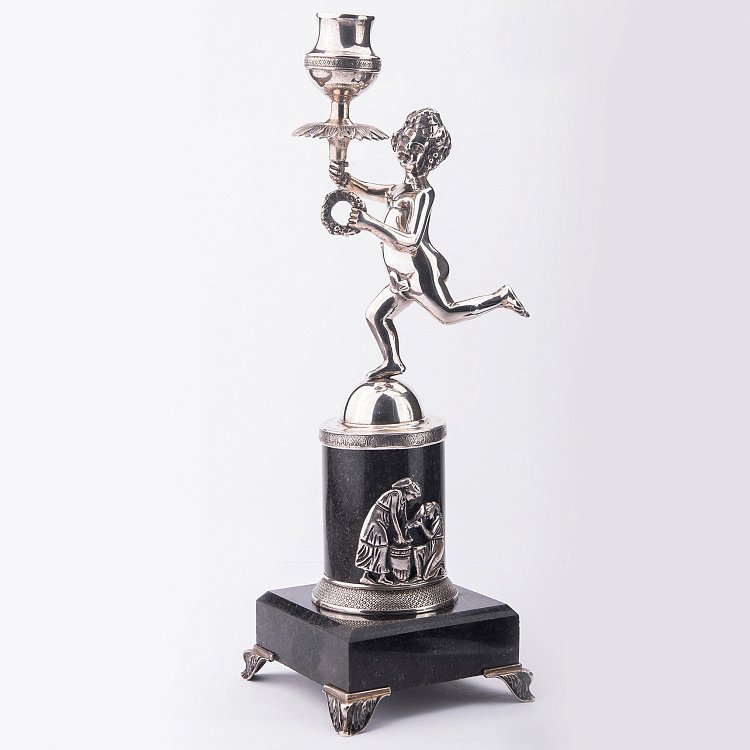 Подсвечник "Бегущий мальчик" сер00028 от ювелирного магазина Оникс