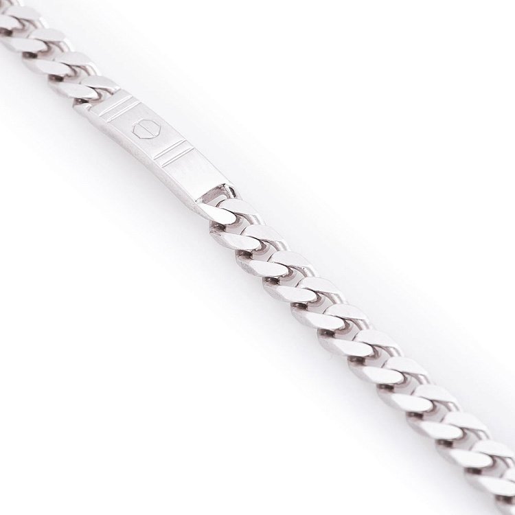 Чоловічий срібний браслет плетіння "панцирні" 14669 від ювелірного магазину Онікс - 2