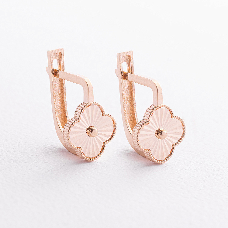 Золоті сережки "Конюшина" с09712 від ювелірного магазину Онікс