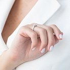Помолвочное кольцо в белом золоте (бриллиант) кб0196nl от ювелирного магазина Оникс - 1