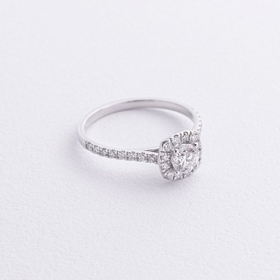 Заручальна золотя каблучка з діамантами 241831121 №3