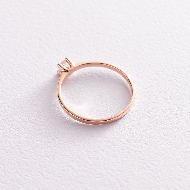 Помолвочное золотое кольцо с бриллиантом 101-10117(2.9) от ювелирного магазина Оникс - 1