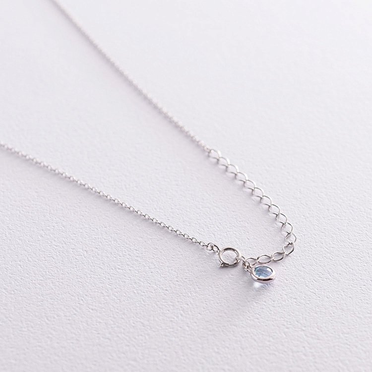 Золоте кольє (аметист, топаз) кол01858 від ювелірного магазину Онікс - 11