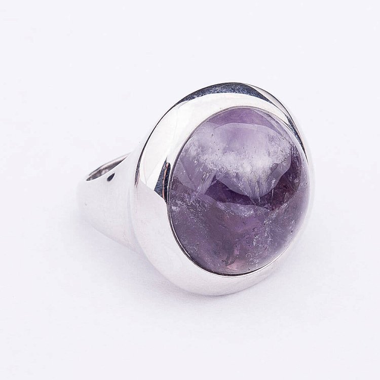 Серебряное кольцо с аметистом с122к30*8е от ювелирного магазина Оникс - 3