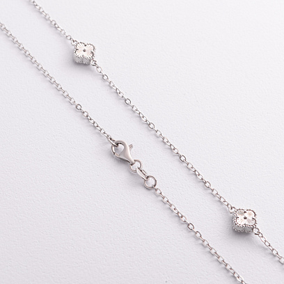 Срібне кольє "Конюшина" 181359 №3