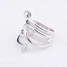 Серебряное кольцо "Гвоздики" с фианитами 111819 от ювелирного магазина Оникс - 1