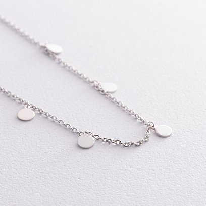 Серебряный браслет "Монетки" на ногу 905-01288 №3