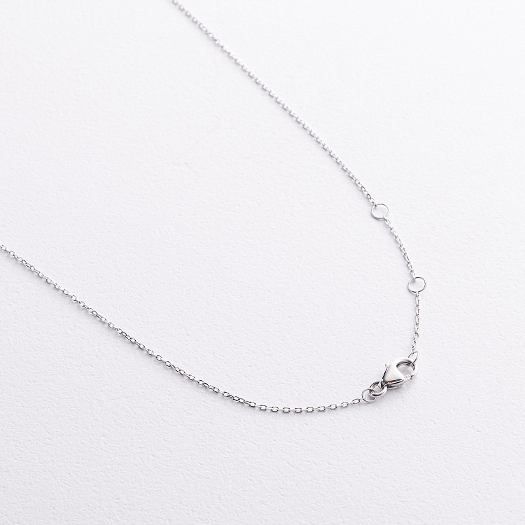 Золотое колье "Сердечко" с топазом и бриллиантами колб0190ca от ювелирного магазина Оникс - 2