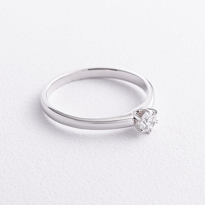 Заручальна золота каблучка з діамантом кб0695м №2