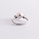 Серебряное кольцо с жемчугом и фианитами 1799/1р-PWT от ювелирного магазина Оникс - 4