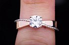 Женское кольцо (фианиты) к02959 от ювелирного магазина Оникс - 3