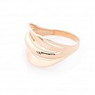 Золотое кольцо без камней к05724 от ювелирного магазина Оникс - 1