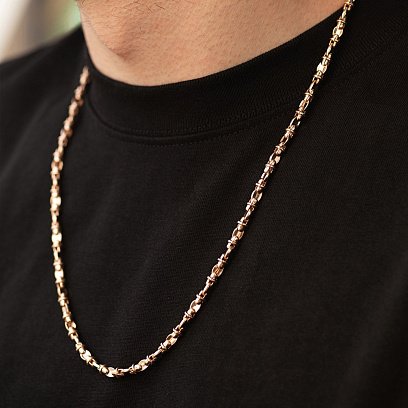 Чоловічий золотий ланцюжок ц00529 №2