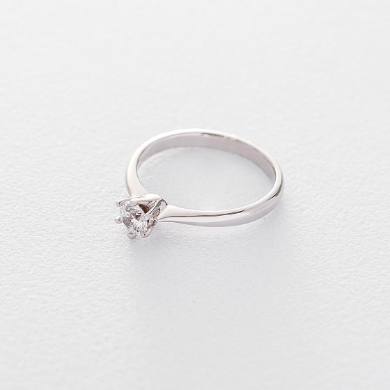 Золотое помолвочное кольцо (циркон Swarovski) к06298