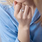 Серебряное кольцо "Мама в сердце" 112139мама от ювелирного магазина Оникс - 3