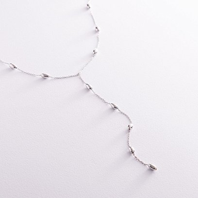 Срібне кольє - краватка 908-01312 №2