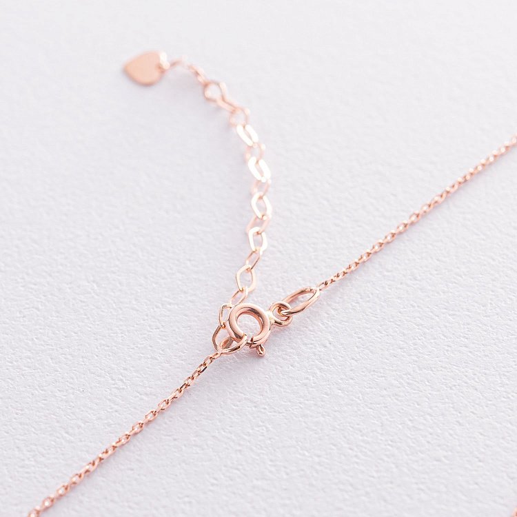 Колье "Клевер" в красном золоте кол01901 от ювелирного магазина Оникс - 4