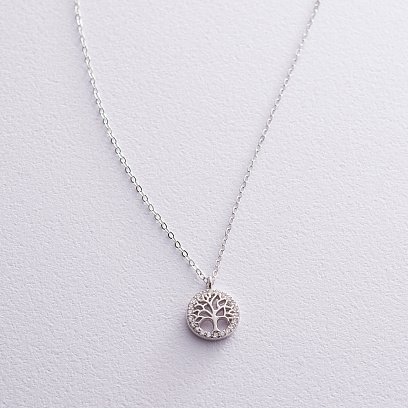 Серебряное колье "Древо жизни" 18913