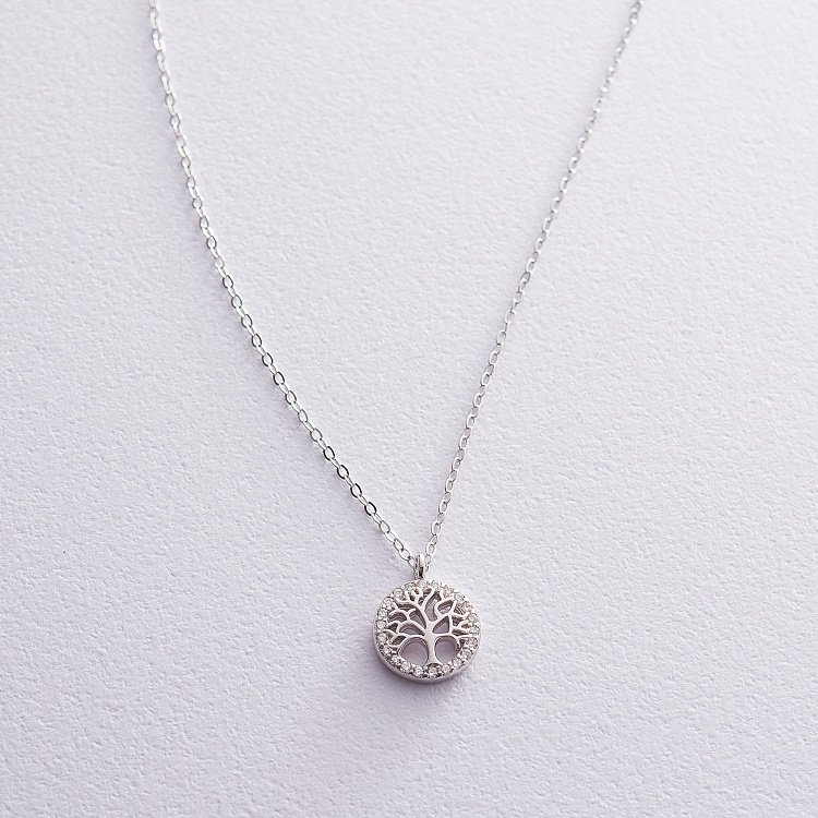 Серебряное колье "Древо жизни" 18913 от ювелирного магазина Оникс