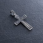 Срібний хрест "Розп'яття. Спаси і Збережи" кду-18 от ювелирного магазина Оникс - 1