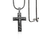 Срібний хрест "Розп'яття Ісуса Христа" 133168 от ювелирного магазина Оникс - 4