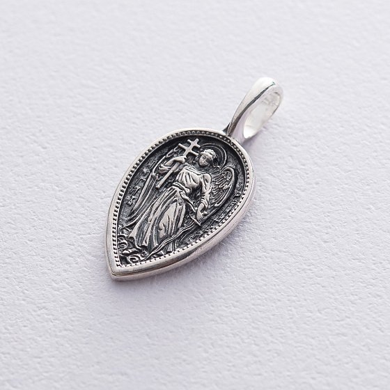 Серебряная ладанка "Ангел Хранитель" 132969 №4