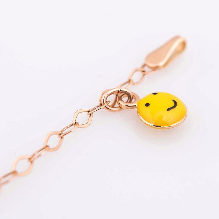 Золотий дитячий браслет для гравіювання б01450 від ювелірного магазину Онікс - 2