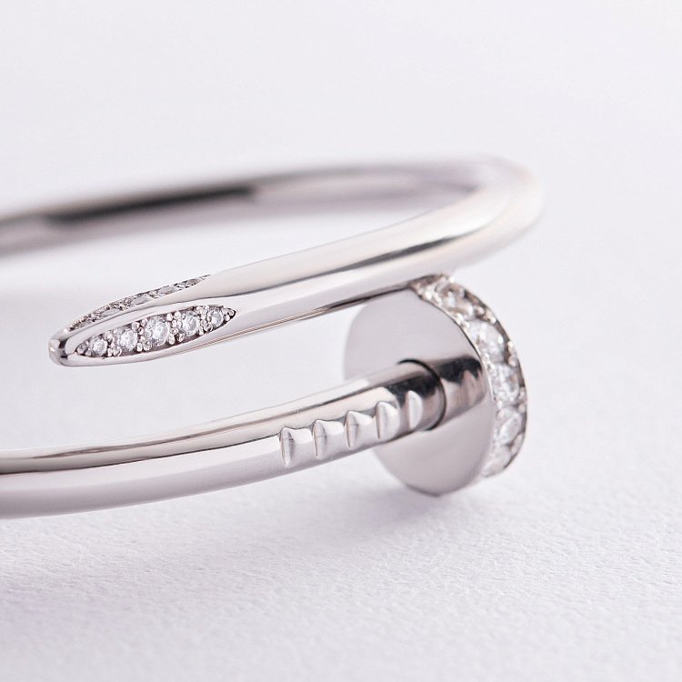 Срібний браслет "Цвях" з фіанітами 804 від ювелірного магазину Онікс - 4