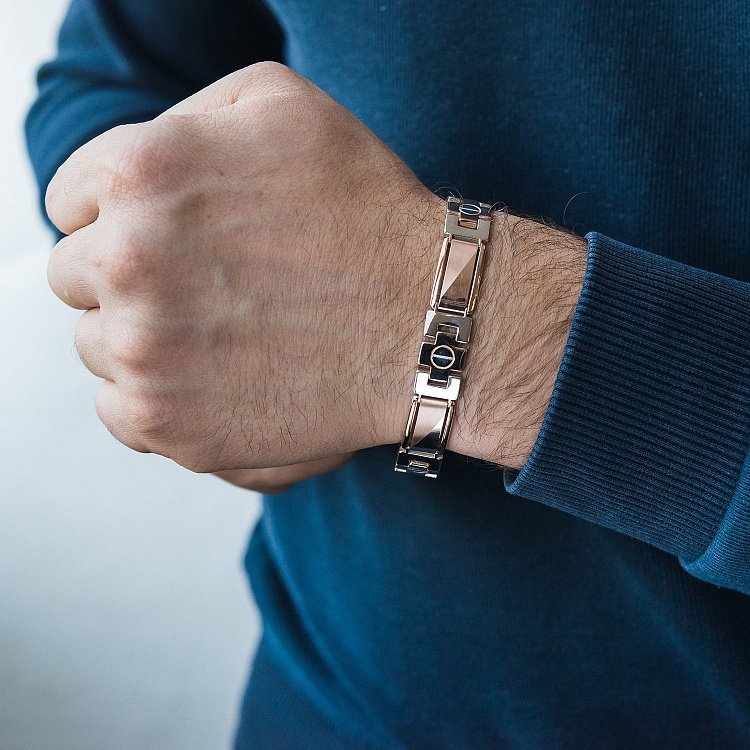 Золотой браслет б01836 от ювелирного магазина Оникс - 1