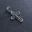 Срібний хрест "Розп'яття Христове" (чорніння) 133009 от ювелирного магазина Оникс