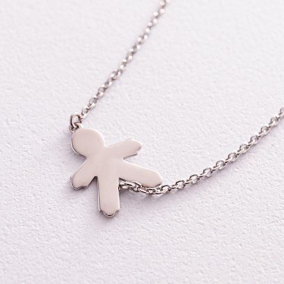 Серебряный браслет "Мальчик" (возможна гравировка) 2080 №4