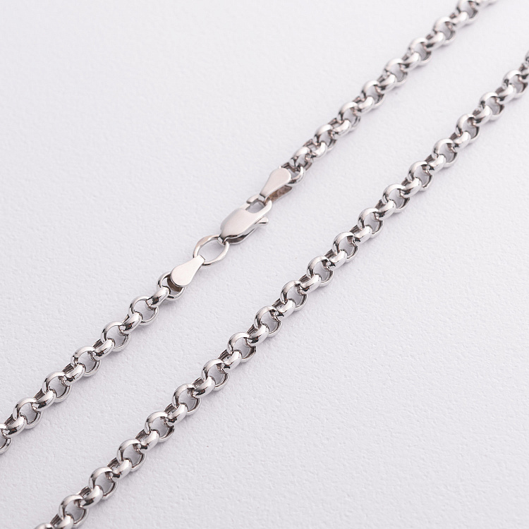 Ланцюжок Ролло в білому золоті ц00362-4 від ювелірного магазину Онікс