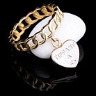 Золотое женское кольцо с сердечком к03406 от ювелирного магазина Оникс