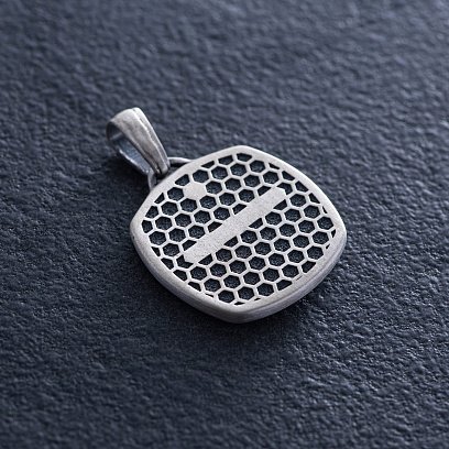 Серебряный кулон "Георгий Победоносец" (возможна гравировка) 133189 №6