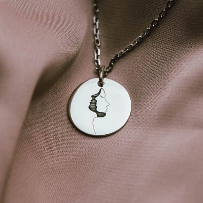 Серебряный кулон "Наша дуальность" 132724кул №10