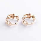 Серьги - кольца "Фантазия" в желтом золоте с09720 от ювелирного магазина Оникс - 1