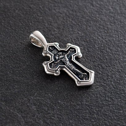 Православный крест (чернение) 13358 №3