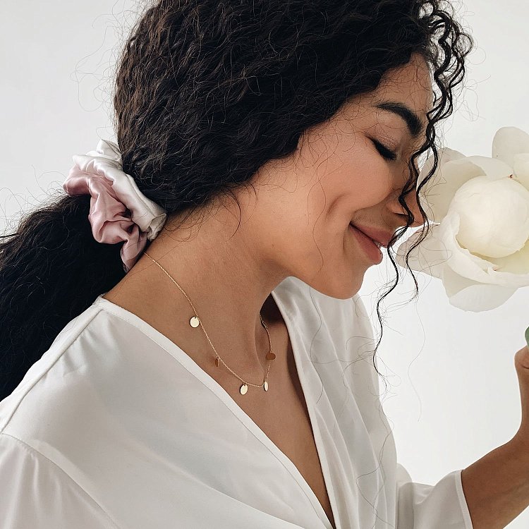 Золотое колье с монетками кол01442 от ювелирного магазина Оникс - 11