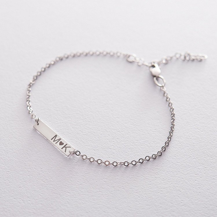 Срібний браслет "Твоя історія" з гравіюванням 2075л від ювелірного магазину Онікс - 12