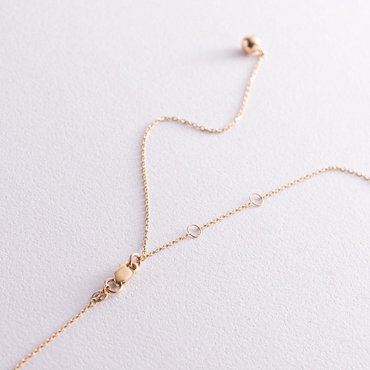 Кольє "Кульки" у жовтому золоті 2 в 1 кол02064 від ювелірного магазину Онікс - 5